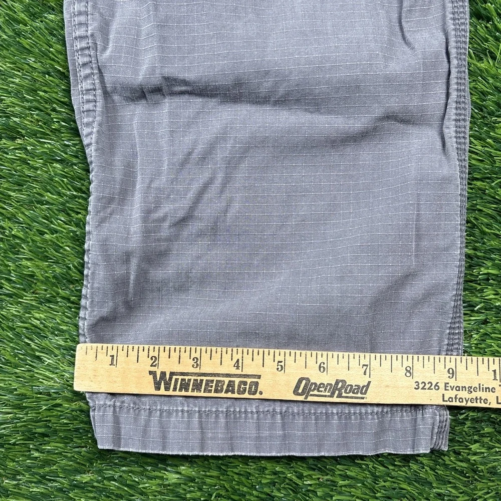 Carhartt Carpenter Mens Cargo Gray 40x30 Relaxed Fit Jeans Pants #14806 Worn